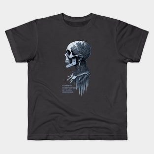 Metaphoric Skull - Drip Neon Kids T-Shirt